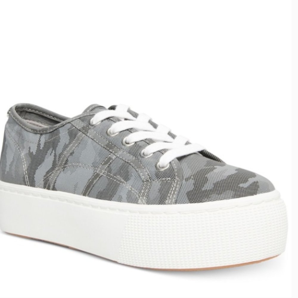 Steve Madden Gray Camouflage Platform Sneakers